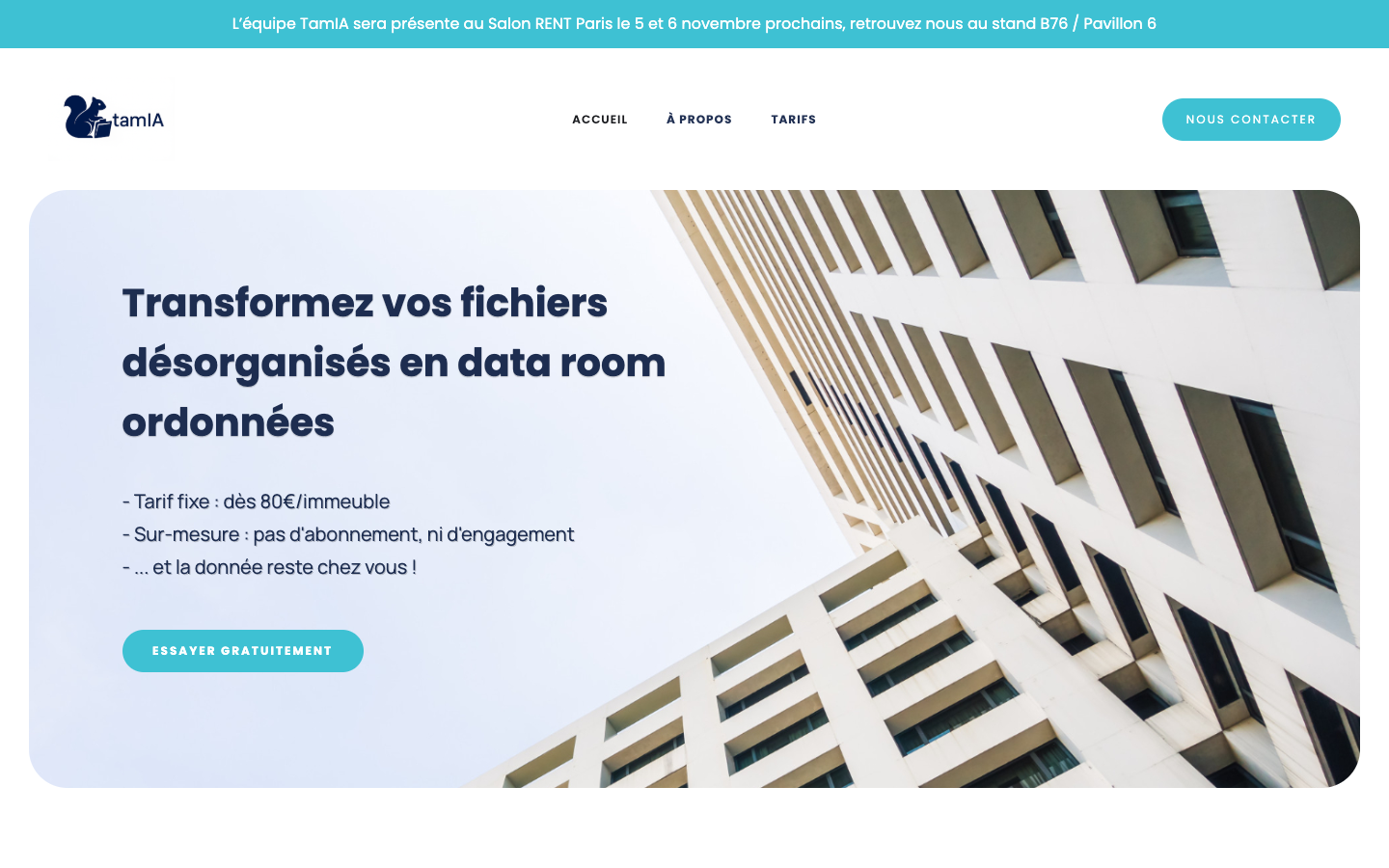 Aperçu du service tamIA